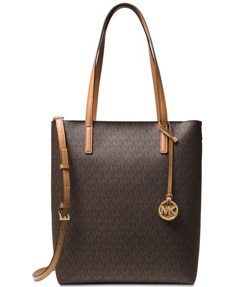 michael kors north south tote|michael kors tote with zipper.